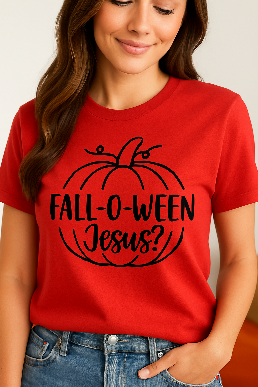 Fall-O-Ween Jesus T-Shirt (Vintage Washed)