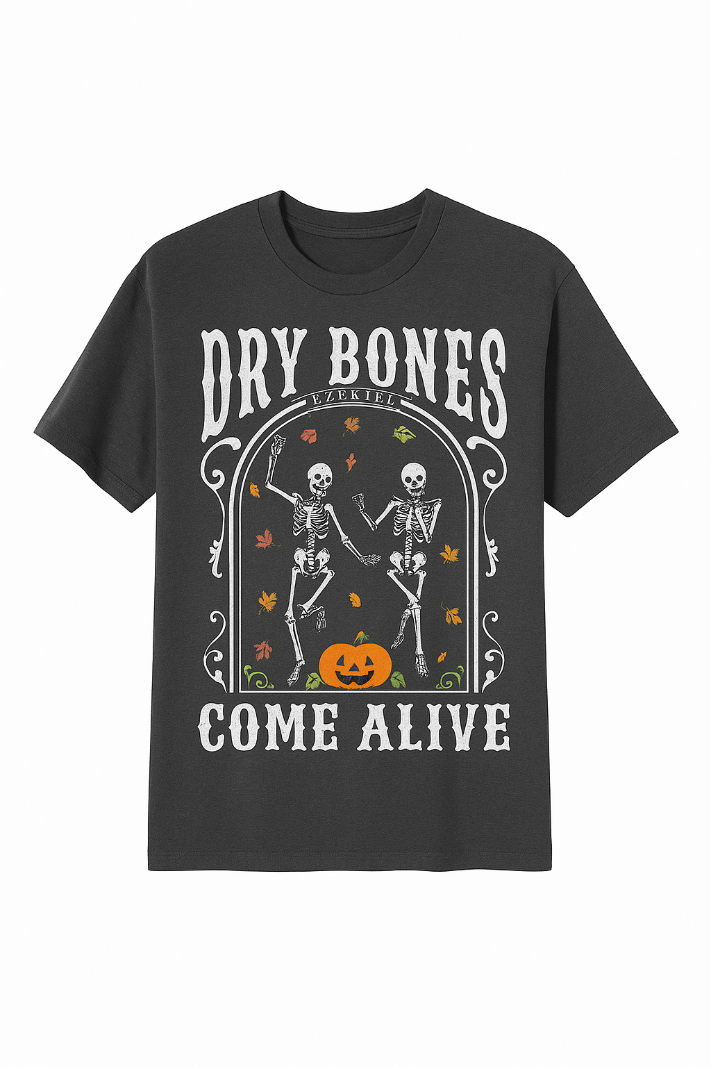 Dry Bones — Christian Halloween T-Shirt (Ezekiel 37 | Vintage Washed)