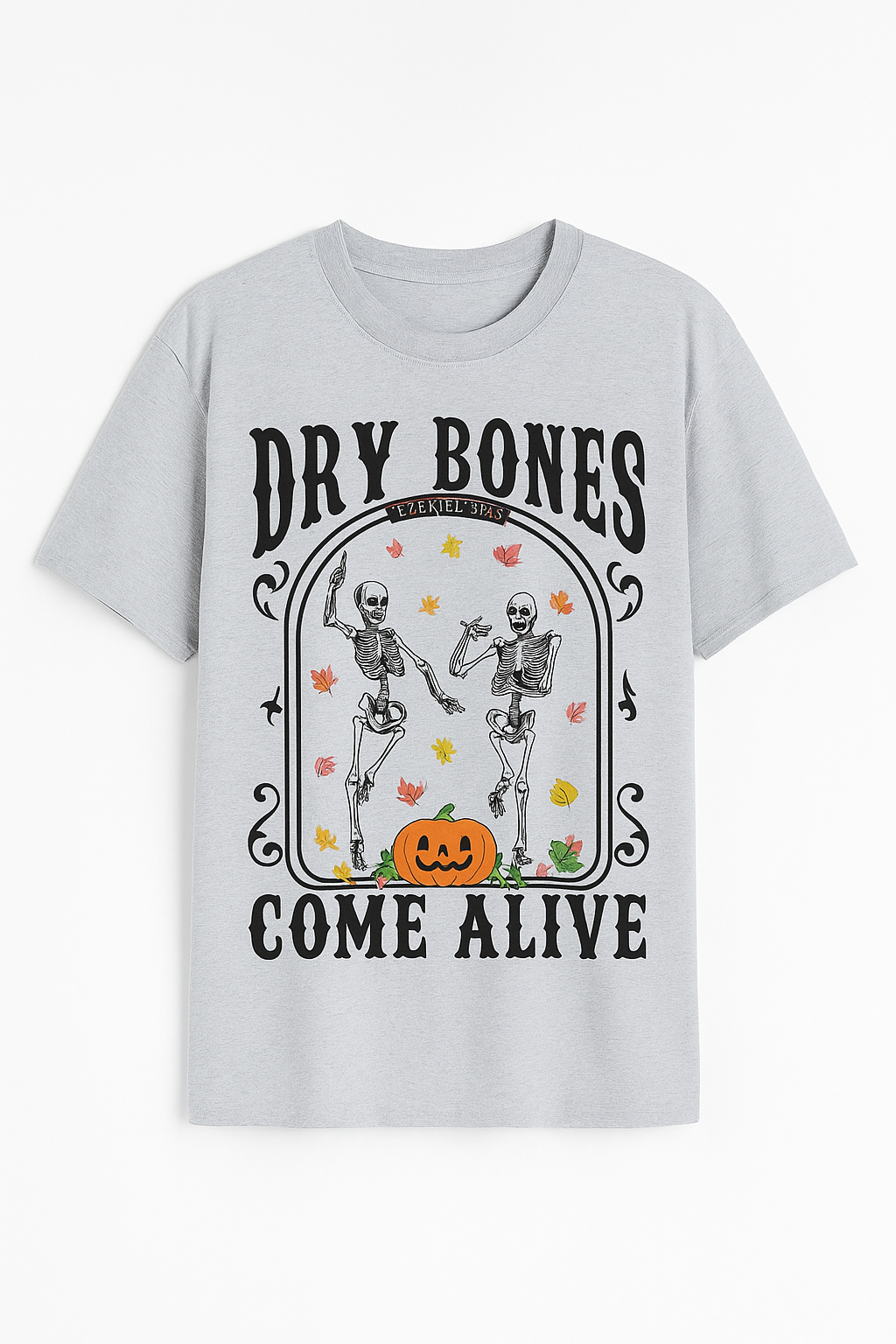 Dry Bones — Christian Halloween T-Shirt (Ezekiel 37 | Vintage Washed)