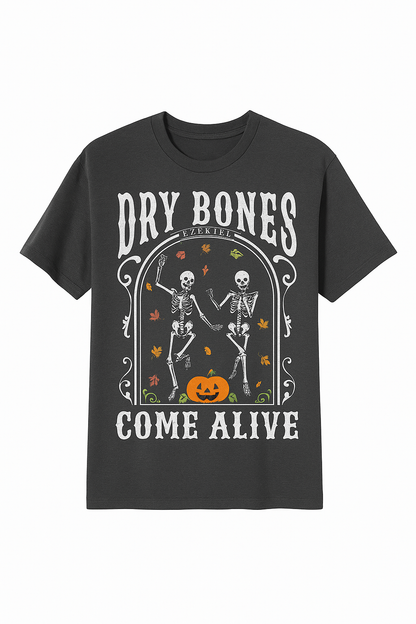 Dry Bones — Christian Halloween T-Shirt (Ezekiel 37 | Vintage Washed)