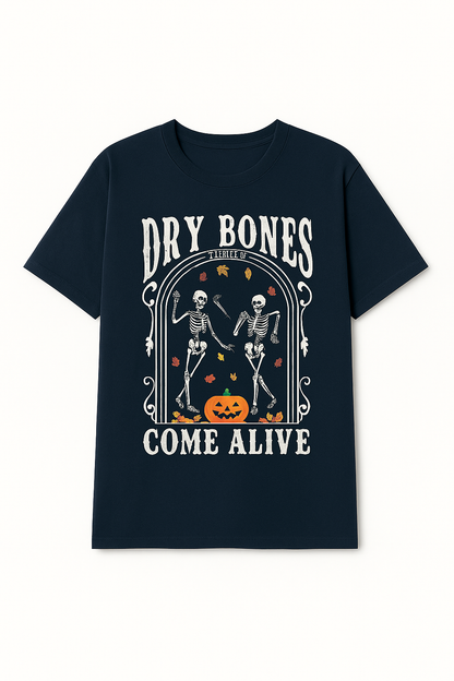 Dry Bones — Christian Halloween T-Shirt (Ezekiel 37 | Vintage Washed)