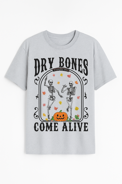 Dry Bones — Christian Halloween T-Shirt (Ezekiel 37 | Vintage Washed)